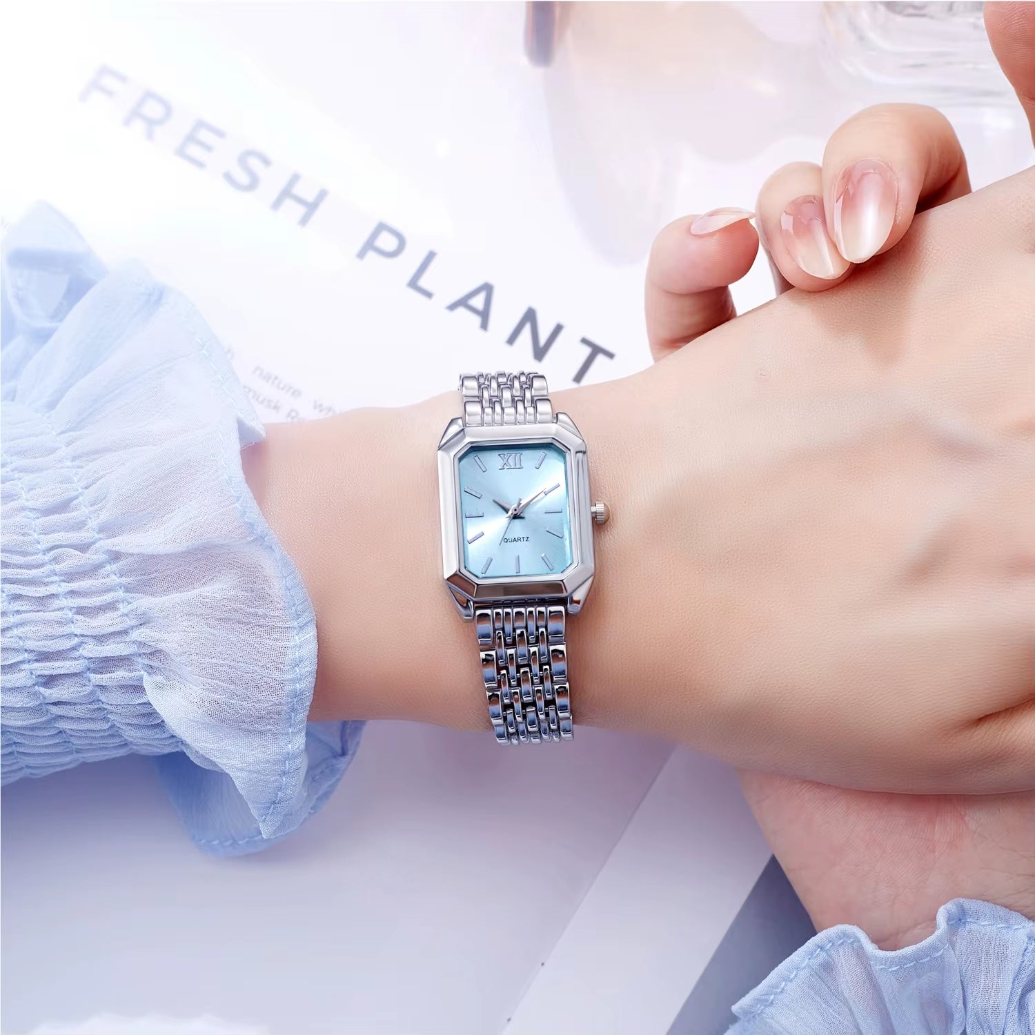 Elevate Your Style with the Light Luxury Steel Strip Square Quartz Watch for Women - Perfect Blend of Elegance and Fashion