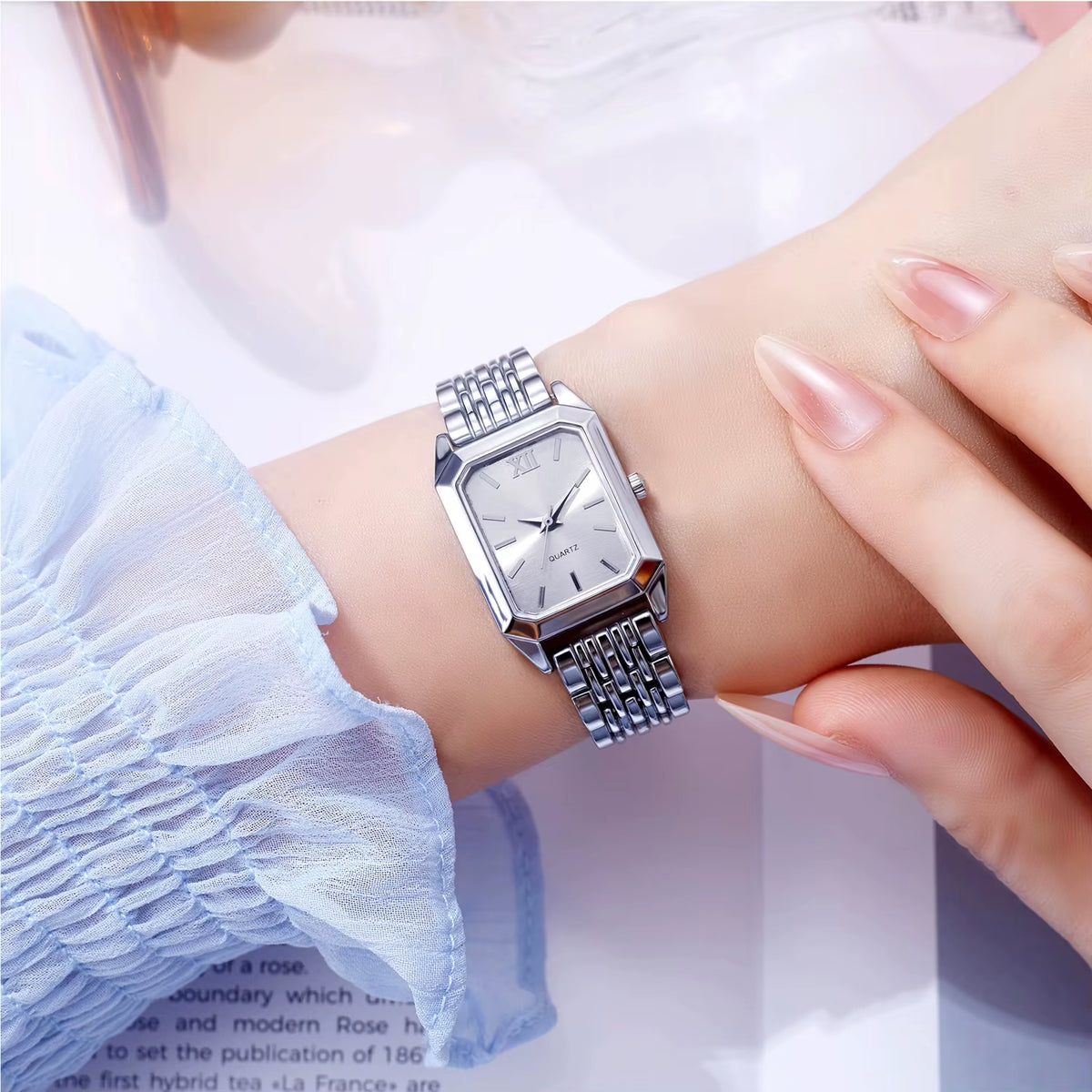 Elevate Your Style with the Light Luxury Steel Strip Square Quartz Watch for Women - Perfect Blend of Elegance and Fashion