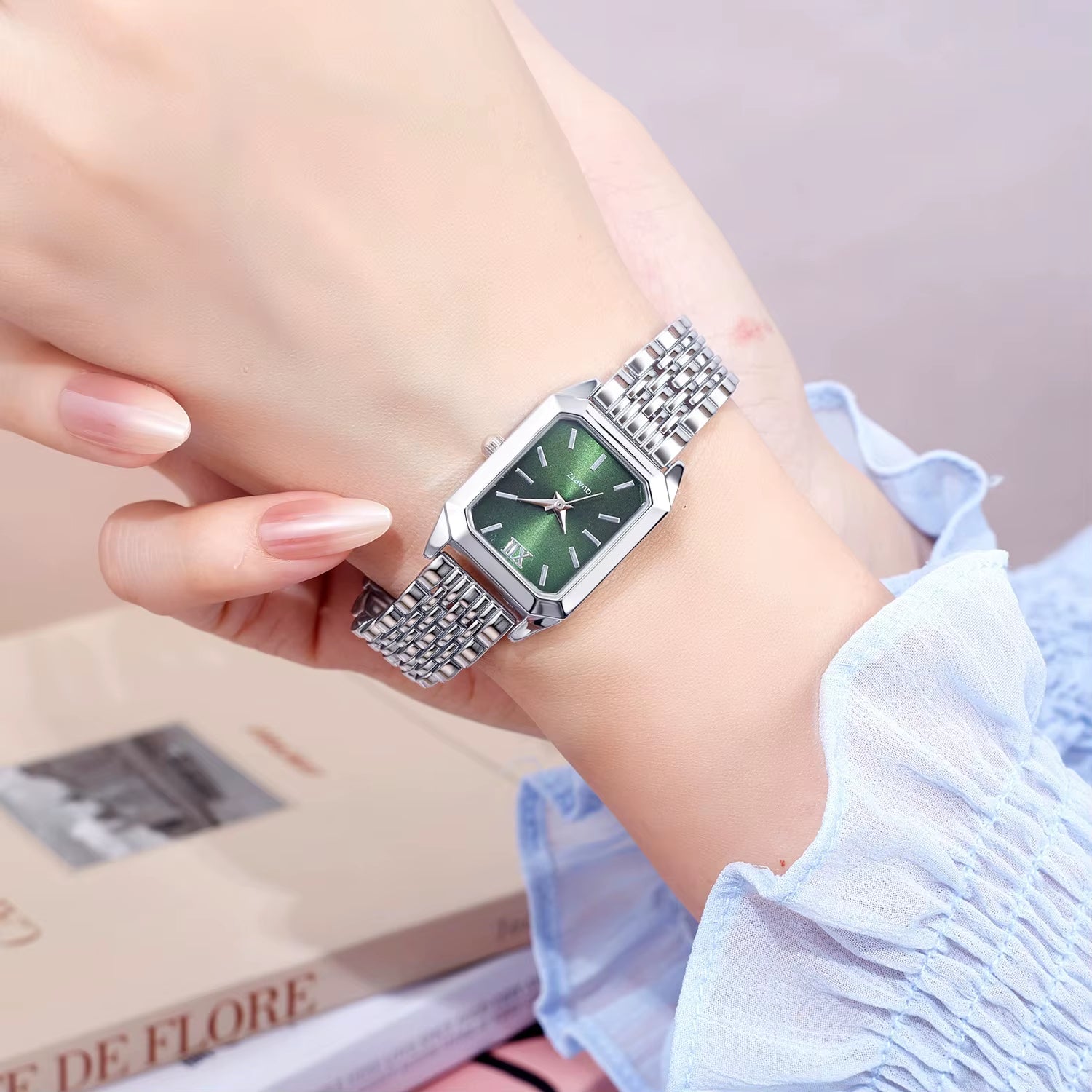 Elevate Your Style with the Light Luxury Steel Strip Square Quartz Watch for Women - Perfect Blend of Elegance and Fashion