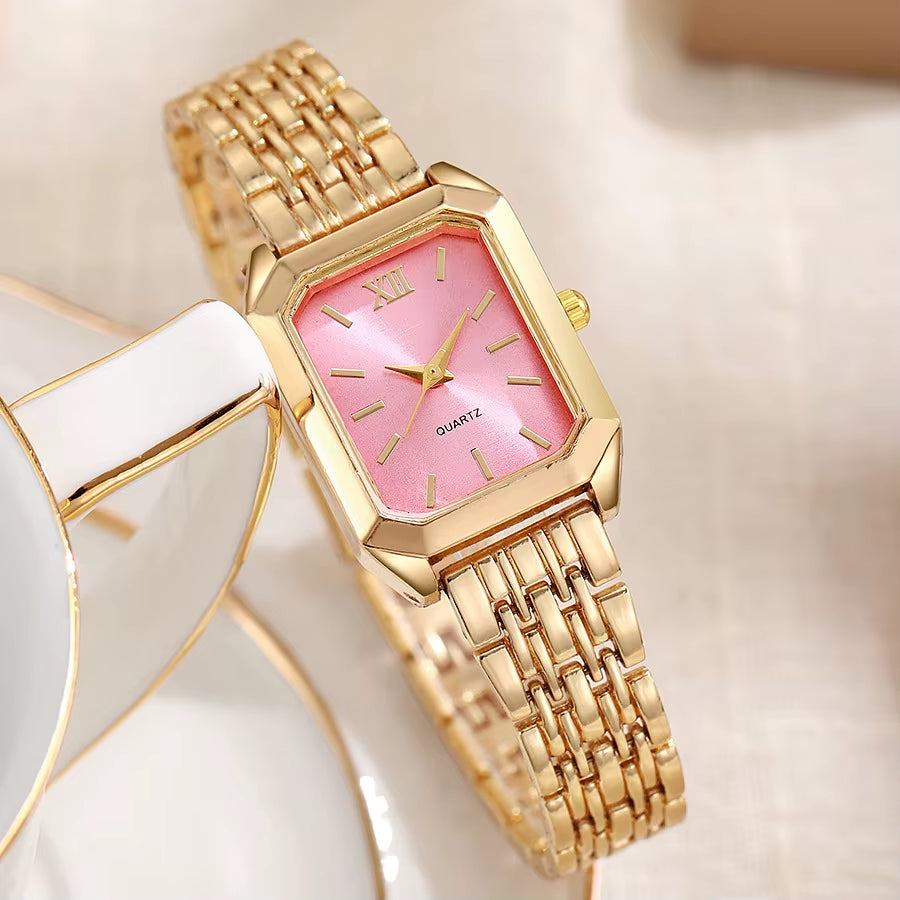 Elevate Your Style with the Light Luxury Steel Strip Square Quartz Watch for Women - Perfect Blend of Elegance and Fashion