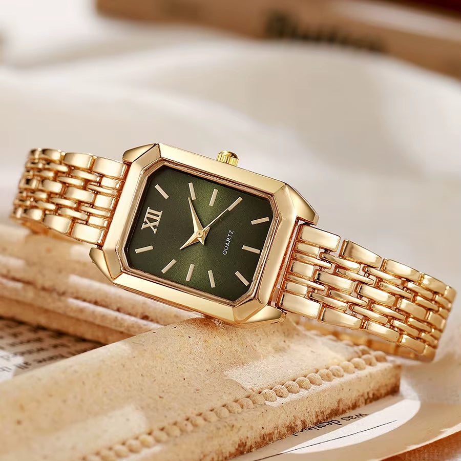 Elevate Your Style with the Light Luxury Steel Strip Square Quartz Watch for Women - Perfect Blend of Elegance and Fashion