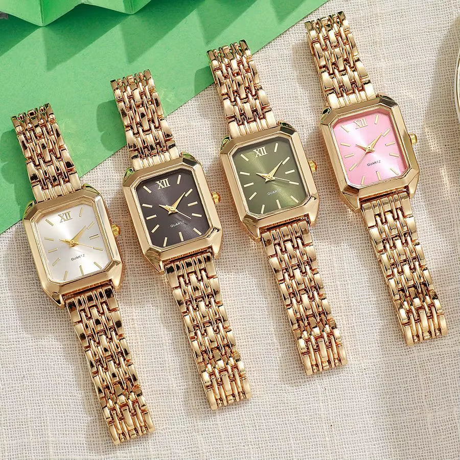 Elevate Your Style with the Light Luxury Steel Strip Square Quartz Watch for Women - Perfect Blend of Elegance and Fashion