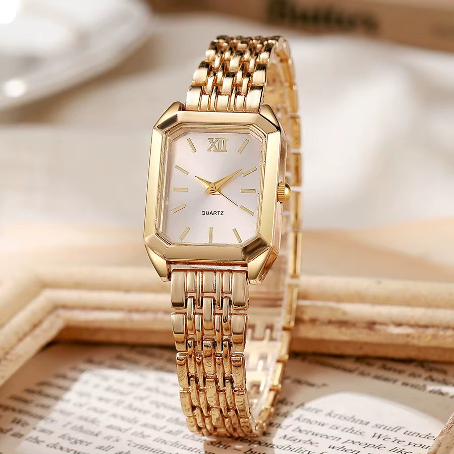 Elevate Your Style with the Light Luxury Steel Strip Square Quartz Watch for Women - Perfect Blend of Elegance and Fashion
