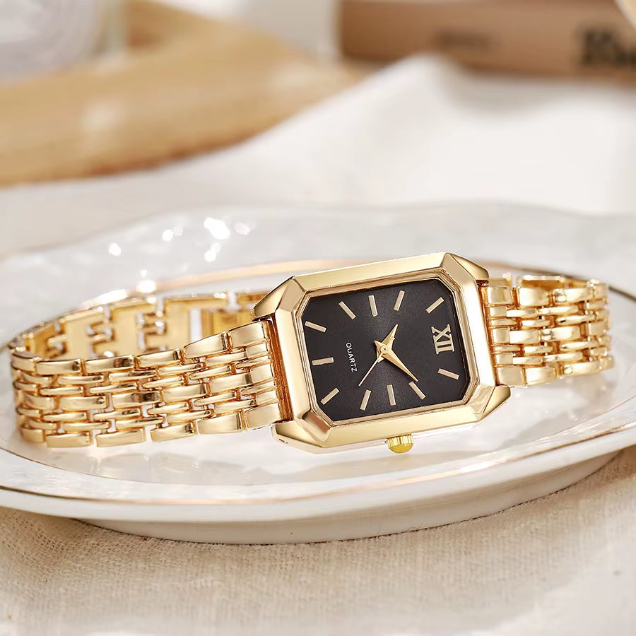 Elevate Your Style with the Light Luxury Steel Strip Square Quartz Watch for Women - Perfect Blend of Elegance and Fashion